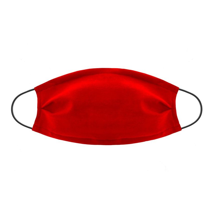 Maska filtr jony srebra gładka czerwona