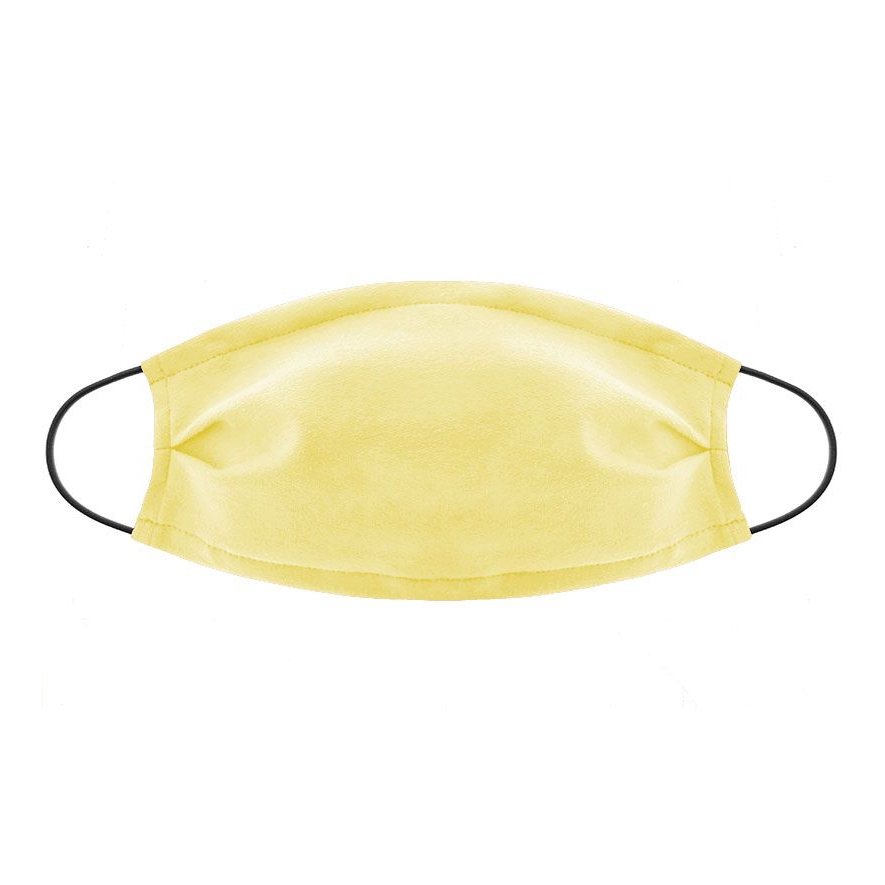 Maska bawełniana filtr jony srebra żółta