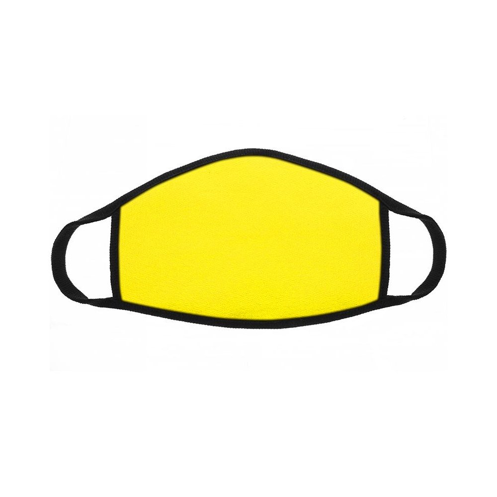 Maska bawełniana jony srebra neon żółty