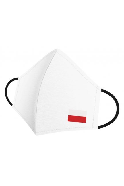 Maska profilowana sportowa flaga biała