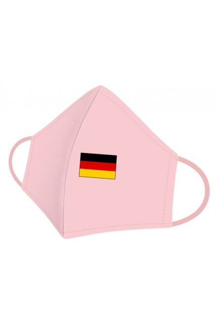 Maska sportowa nadruk flagi różowa
