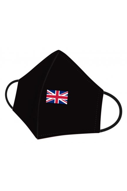 Maska profilowana bawełniana flaga czarna
