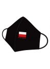 Maska profilowana bawełna flaga czarna