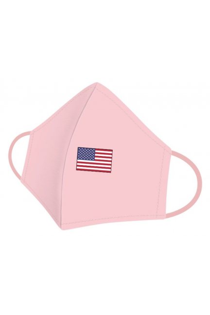 Maska bawełniana nadruk flagi różowa