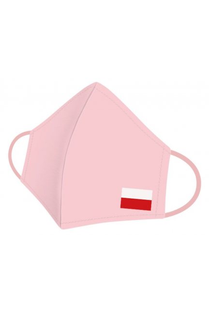 Maska profilowana sportowa flaga różowa