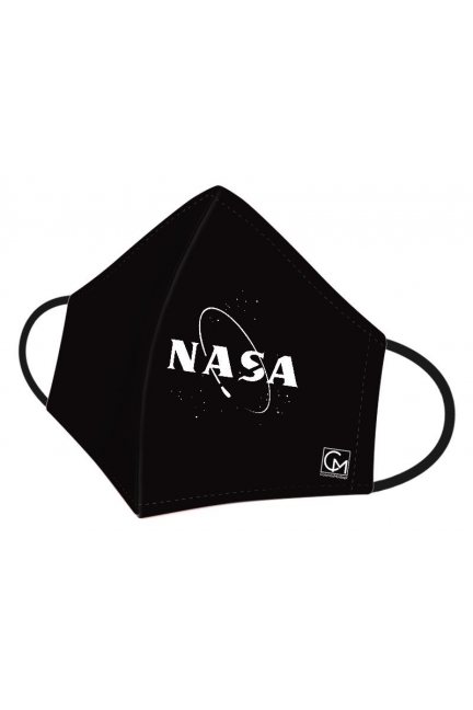 Maska profilowana dziecięca NASA czarna