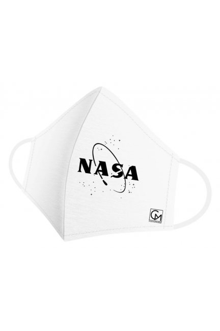 Maska profilowana dziecięca NASA biała