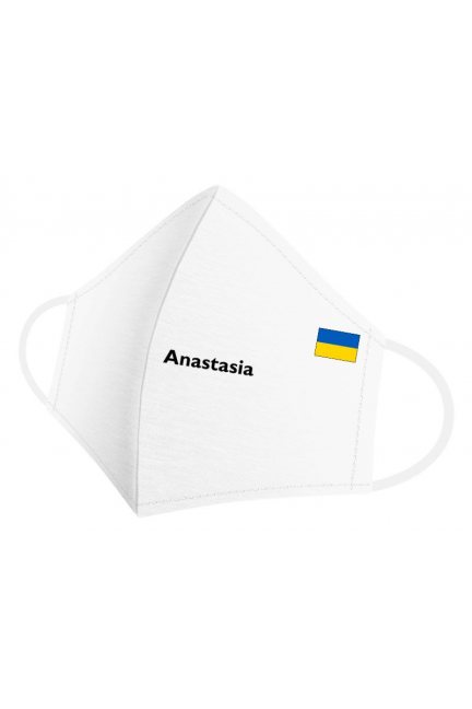 Maska z imieniem Anastasia biała
