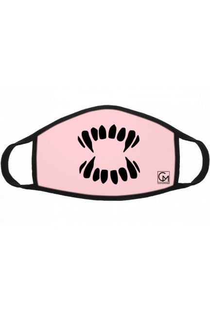 Maska bawełniana dla dzieci wzór różowa