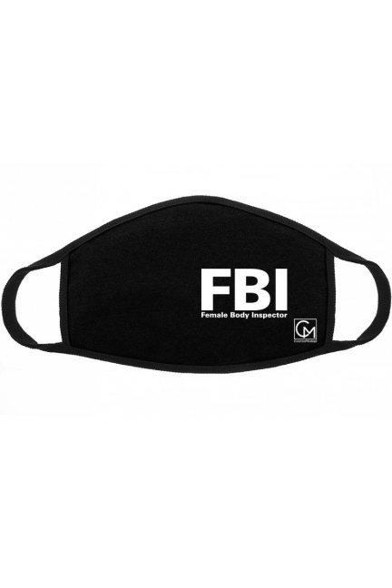 Maseczka dla dzieci z nadrukiem FBI czarna