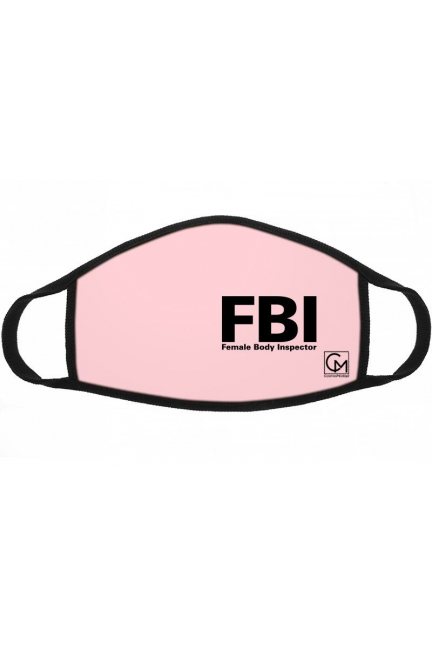 Maseczka dla dzieci z nadrukiem FBI różowa