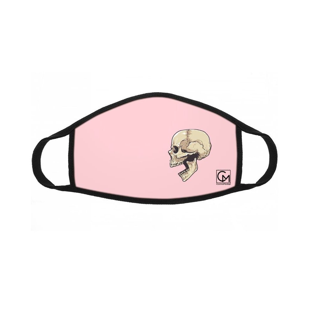 Maska sportowa z nadrukiem różowa
