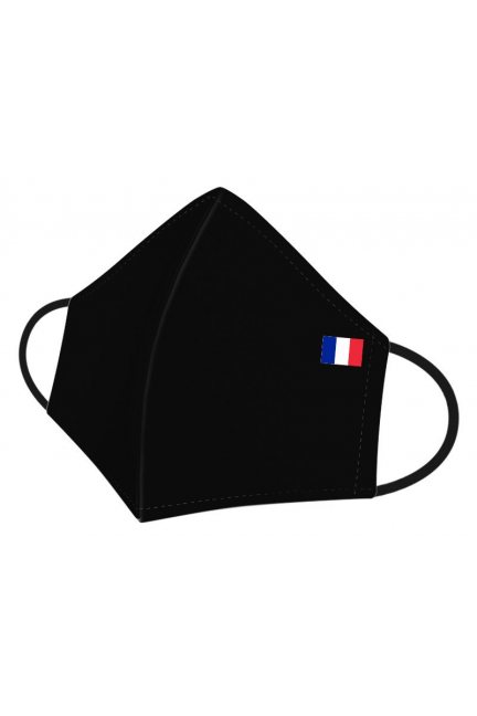 Maska ochronna nadruk flaga Francji czarna