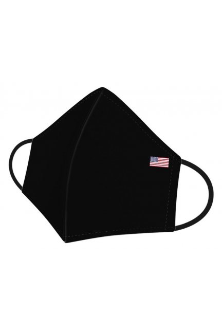 Maska sportowa nadruk flaga USA czarna