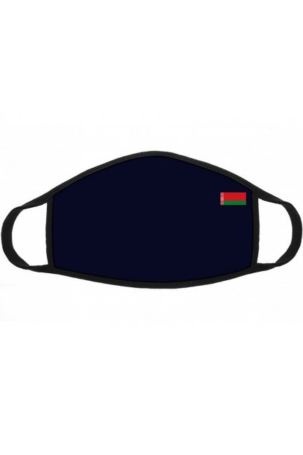 Maska ochronna nadruk flaga Białorusi granat