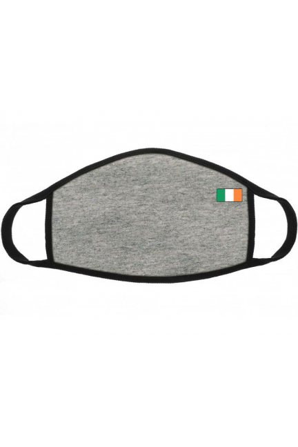 Maska dziecięca nadruk flaga Irlandii szara