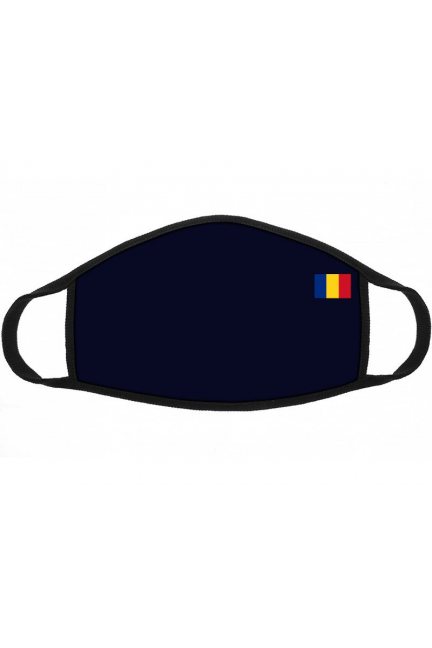 Maska sportowa nadruk flaga Rumunii granat