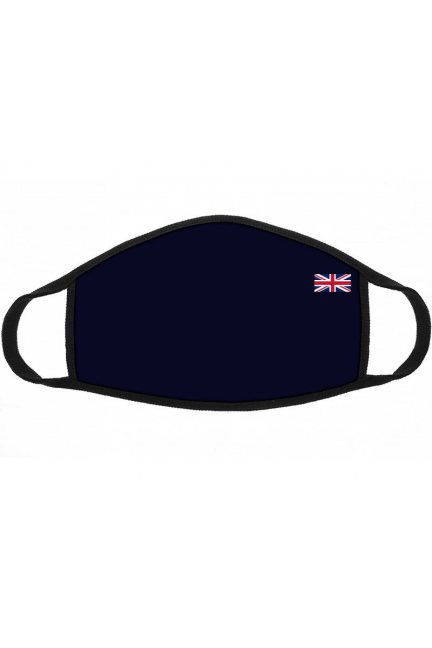 Maska sportowa flaga Wielkiej Brytanii granat