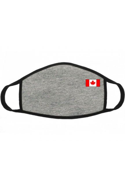 Maska dziecięca nadruk flaga Kanady szara