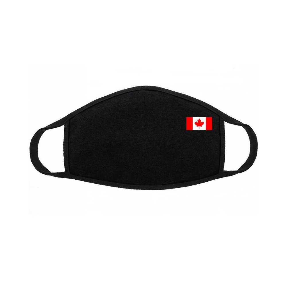 Maska dziecięca nadruk flaga Kanady czarna