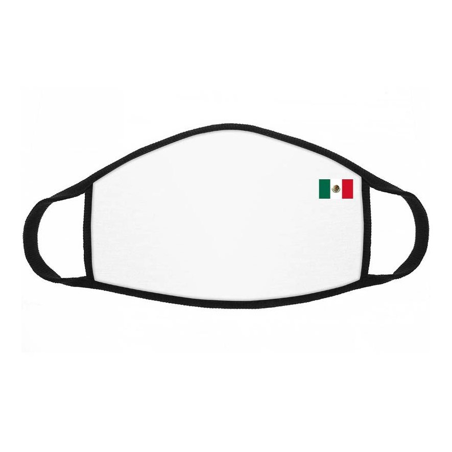 Maseczka wielorazowa z flagą Meksyku biała