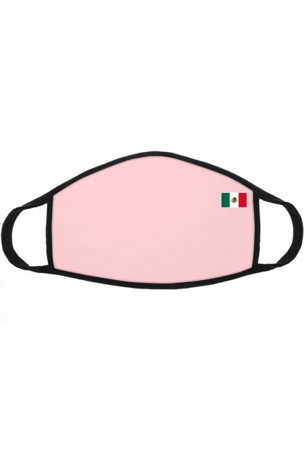 Maseczka wielorazowa z flagą Meksyku różowa