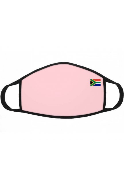 Maska dziecięca nadruk flaga RPA różowa