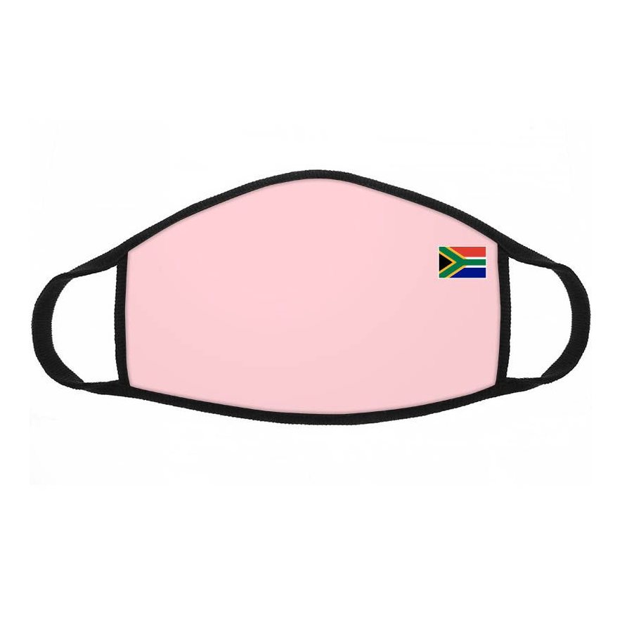 Maska dziecięca nadruk flaga RPA różowa