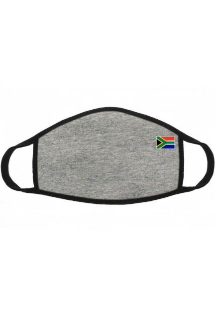 Maska dziecięca nadruk flaga RPA szara