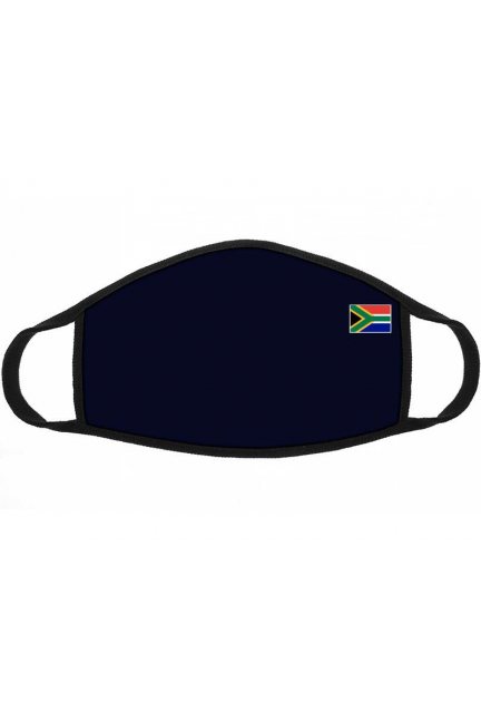 Maska dziecięca nadruk flaga RPA granatowa