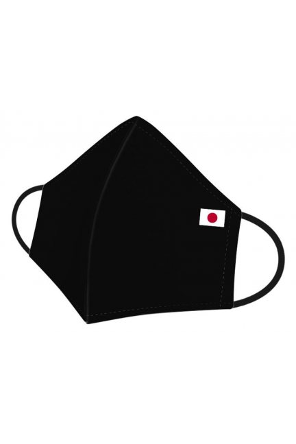 Maska sportowa nadruk flaga Japonii czarna