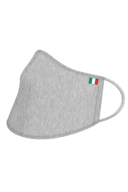 Przyłbica wielorazowa flaga Włoch szara