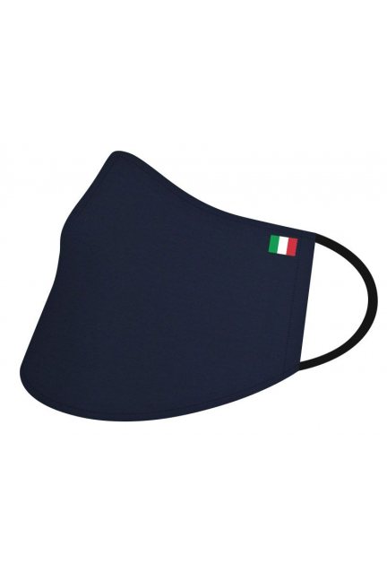 Przyłbica wielorazowa flaga Włoch granatowa
