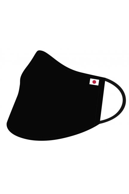 Przyłbica profilowana z flagą Japonii czarna