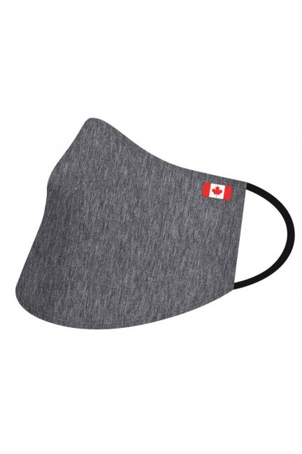Przyłbica ochronna z flagą Kanady grafitowa
