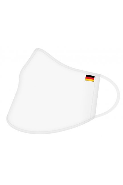 Przyłbica wielorazowa flaga Niemiec biała