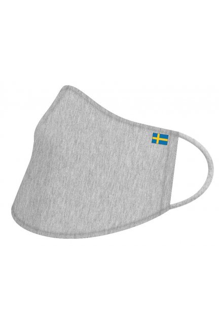 Przyłbica ochronna flaga Szwecji szara