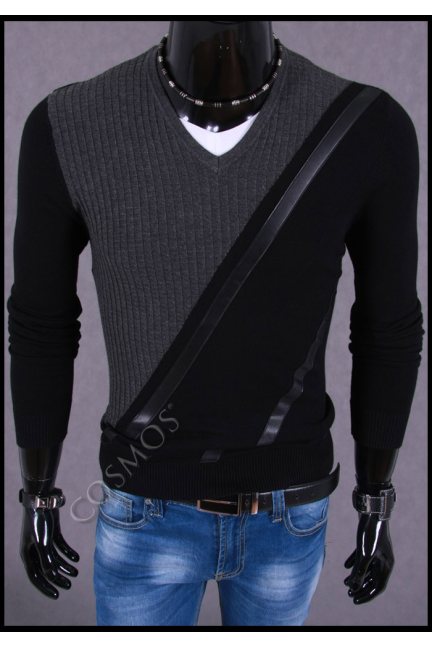 Męski sweter czarny