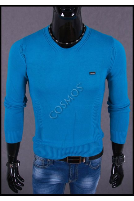 Sweter męski niebieski