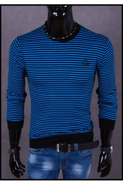 Męski sweter niebieski