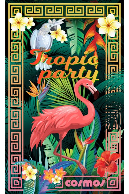 Ręcznik z bawełny Tropic Party Cosmos