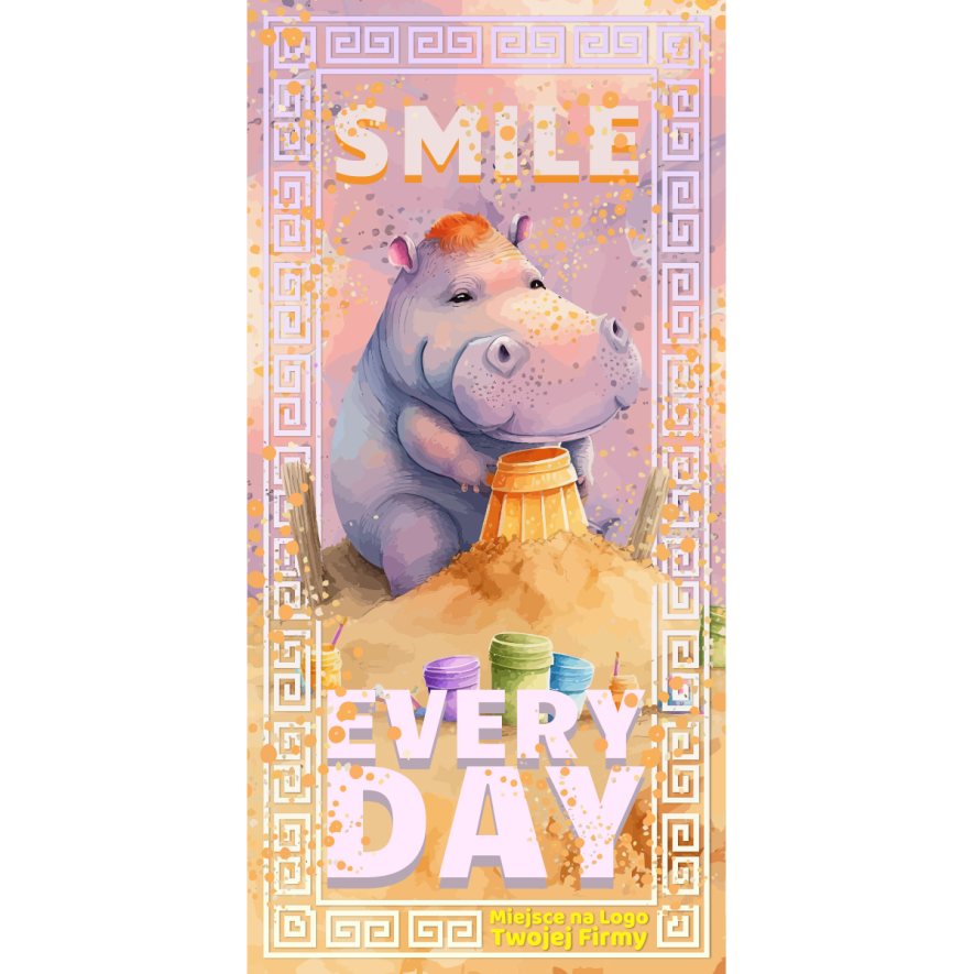 Ręcznik Cosmos bawełniany Smile Every Day z logo