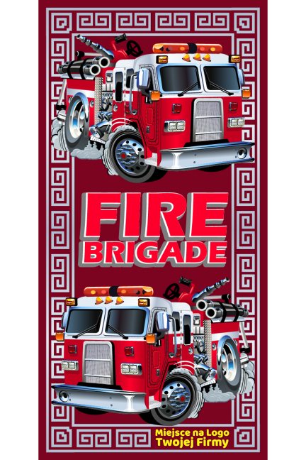 Ręcznik z nadrukiem Fire Brigade z logo