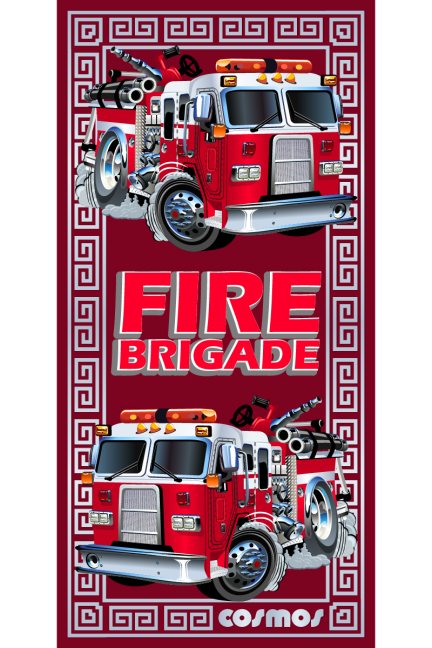 Ręcznik bawełniany Fire Brigade z nadrukiem