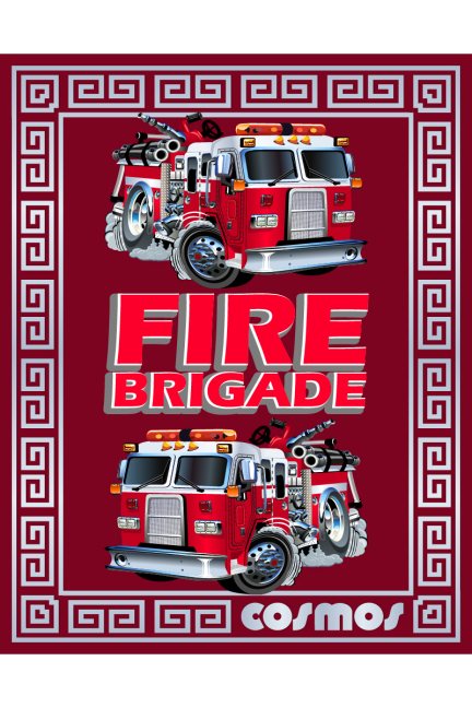 Ręcznik bawełniany Fire Brigade z nadrukiem