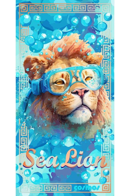 Ręcznik plażowy Cosmos z nadrukiem Sea Lion