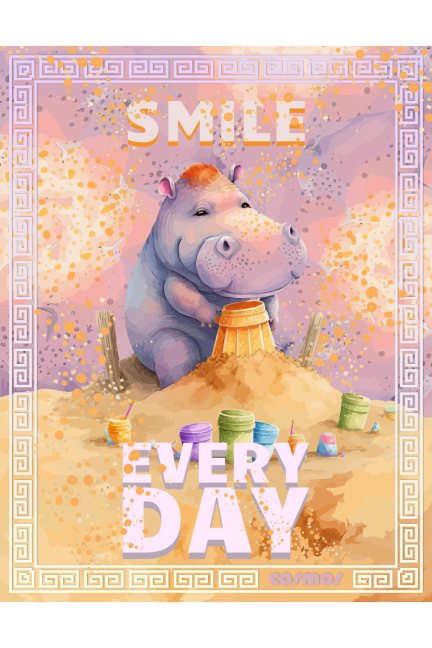 Szybkoschnący koc Smile Every Day fioletowy