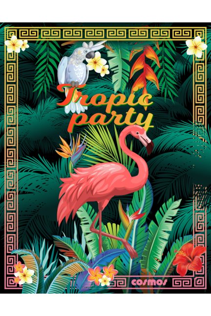 Koc szybkoschnący Tropic Party na plażę zielony