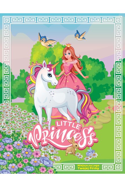 Koc szybkoschnący dla dziewczynki Princess z logo