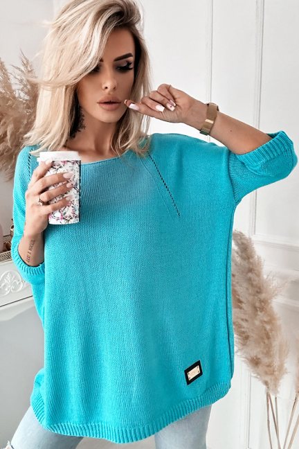 Sweter stylowy modny z długim rękawem